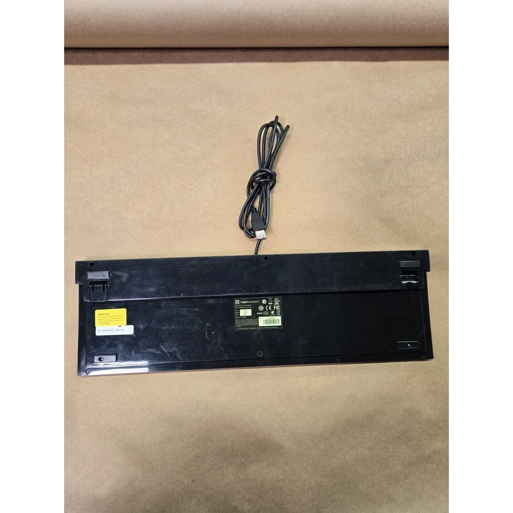 Logic Keyboard LXH-JME7596H Media Editor Keyboard With Missing Right Tilt Leg